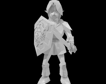 Link N64 Zelda Ocarina of Time 3D print OBJ file