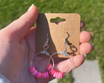 Pink earrings