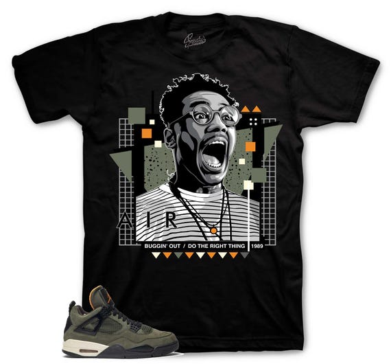 Retro 4 Deep Green Graphic T-shirt AJ4 - Buggin Out Sneaker Tees