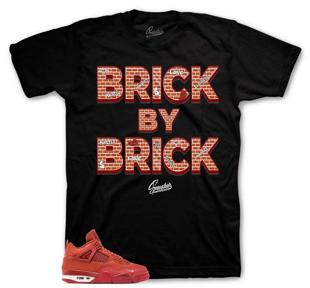 Brick by Brick Sneaker Tee Retro AJ4 Matching Shirt