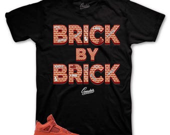 Brick By Brick Sneaker Tee - Retro AJ4 Matching Shirt