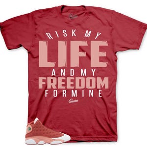 Shirts To Match Retro 13 Dune Red AJ13 - My Life Sneaker Tee