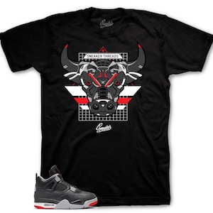 Sneaker Tees To Match Retro 4 Bred - War Bully Shirt