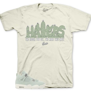 Shirts To Match Retro 4 Abundance AJ4 Seafoam - Haters Sneaker Tee