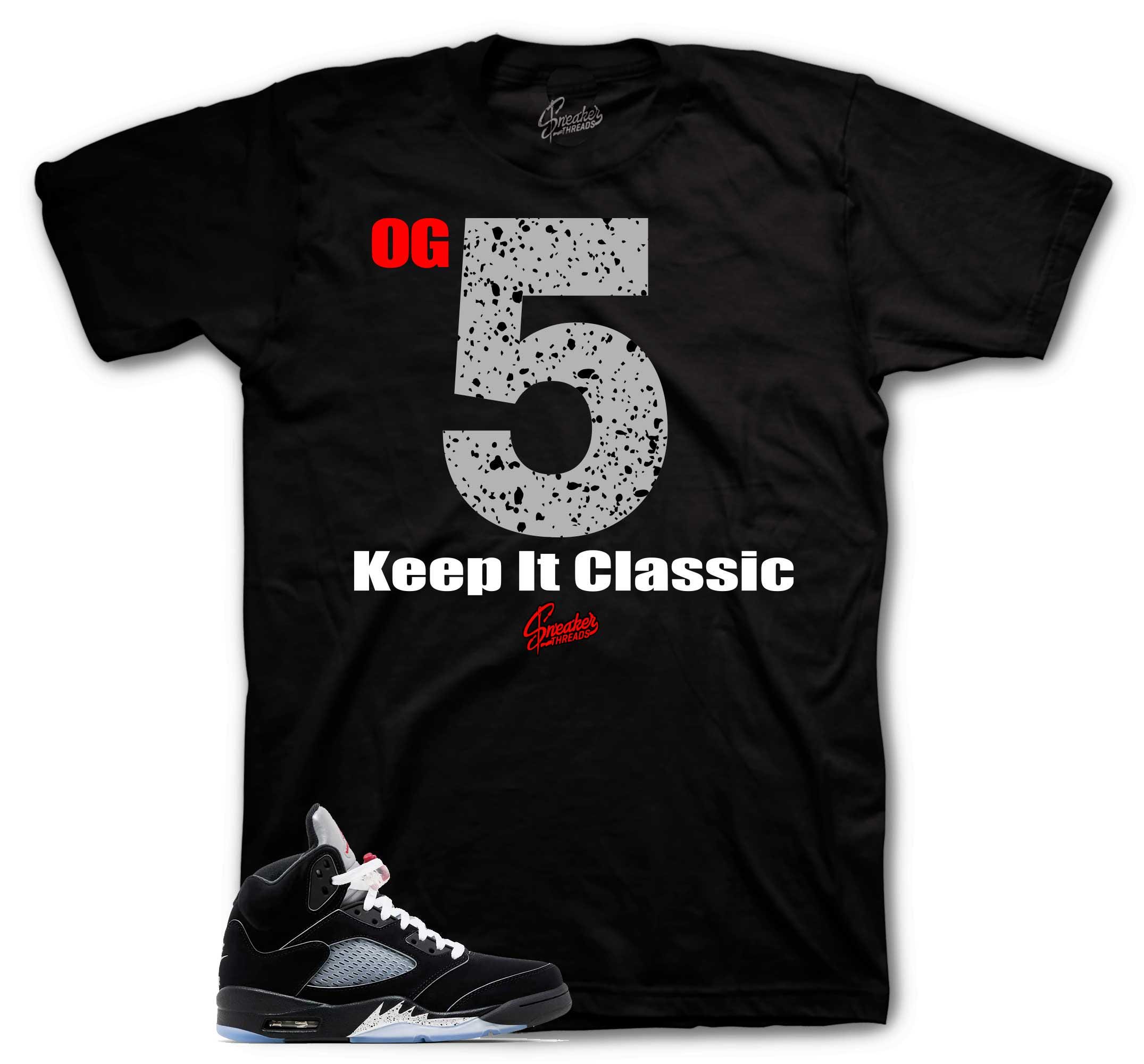 jordan metallic 5 shirt