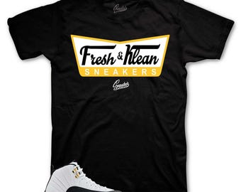 Shirts To Match Retro 12 Taxi AJ12 Taxis - Fresh Klean Sneaker Tee