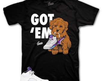 Koszulka do dopasowania Retro 5 Grape AJ5 Grapes - Copped Em Sneaker Tees