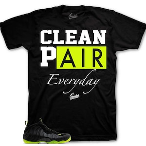CLEAN PAIR Design To Match Foamposite Volt - Matches Black Volt Foams