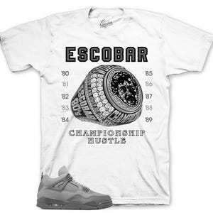 Shirts To Match Retro 4 Wet Cement AJ4 - Champ Hustle Sneaker Tee