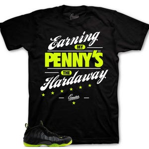 Earning Pennies Design To Match Foamposite Volt - Matches Black Volt Foams