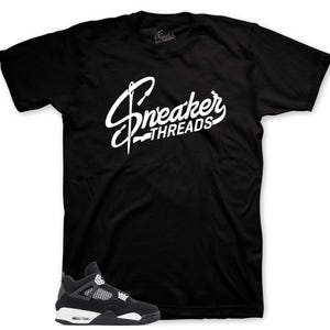 Sneaker Tees To Match Retro 4 White Thunder - Sneaker Threads Shirt