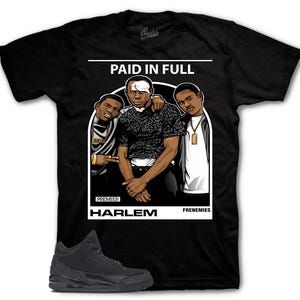 Shirt To Match Retro 3 Black Cat AJ3 - Frenemies Sneaker Tees