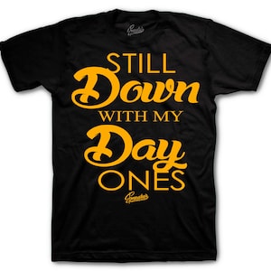 Sneaker Tees To Match Retro 1 Yellow Ochre - Day Ones Shirt