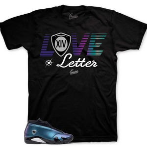 Shirts To Match Retro 14 Love Letter AJ14 - Letter Sneaker Tee