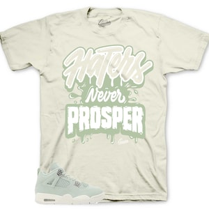 Shirts To Match Retro 4 Abundance AJ4 Seafoam - Prosper Sneaker Tee