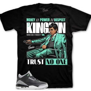 Sneaker Tees To Match Retro 3 Green Glow 1 - Trust Issues Shirt
