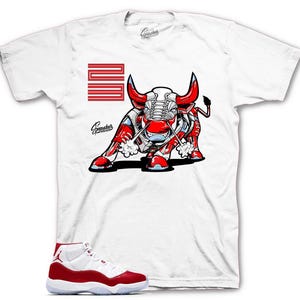 Shirts To Match Retro 11 Cherry AJ11 - No Bull Sneaker Tees
