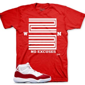 Shirts To Match Retro 11 Cherry AJ11 - Win 23 Sneaker Tees