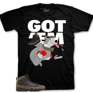 Shirts To Match Retro 9 Olive AJ9 - Finessed Sneaker Tee