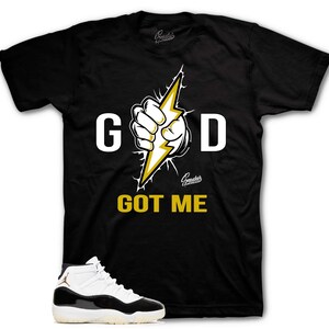 Sneaker Tees To Match Retro 11 Gratitude DMP AJ11 - God Got Me Shirt