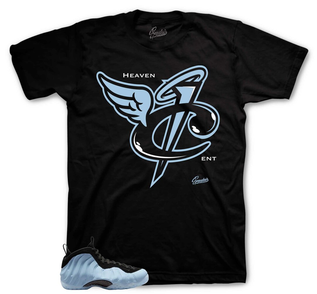 Shirt Match Foamposite Denim Obsidian Foam - Heaven Cent Tee