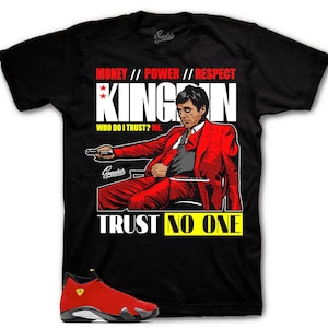 Shirts To Match Retro 14 Challenge Red AJ14 - Trust Issues Sneaker Tee