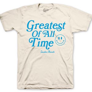 Retro 1 University Blue Reimagined Shirt To Match Shoes - Goat Sneaker Tee