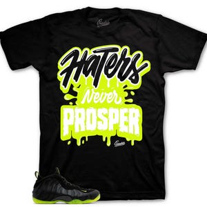 HATERS NEVER PROSPER Design To Match Foamposite Volt - Matches Black Volt Foams