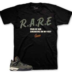 Retro 4 Deep Green Graphic T-Shirt AJ4 - Rare Sneaker Tees