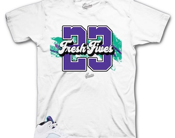 Koszulka do dopasowania Retro 5 Grape AJ5 Grapes - Fresh Fives Sneaker Tees