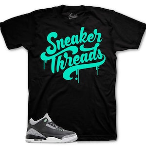Sneaker Tees To Match Retro 3 Green Glow 1 - ST Drip Shirt