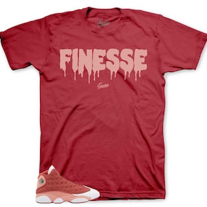 Shirts To Match Retro 13 Dune Red AJ13 - Finesse Sneaker Tee