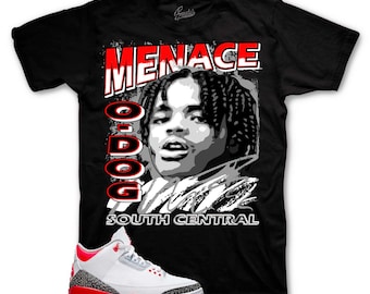 Camisetas deportivas a juego con el modelo Retro 3 Fire Red - Camiseta de los noventa