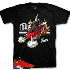 Shirts To Match Retro 14 Challenge Red AJ14 - Fly Kicks Sneaker Tee