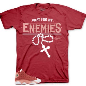 Shirts To Match Retro 13 Dune Red AJ13 - Enemies Sneaker Tee