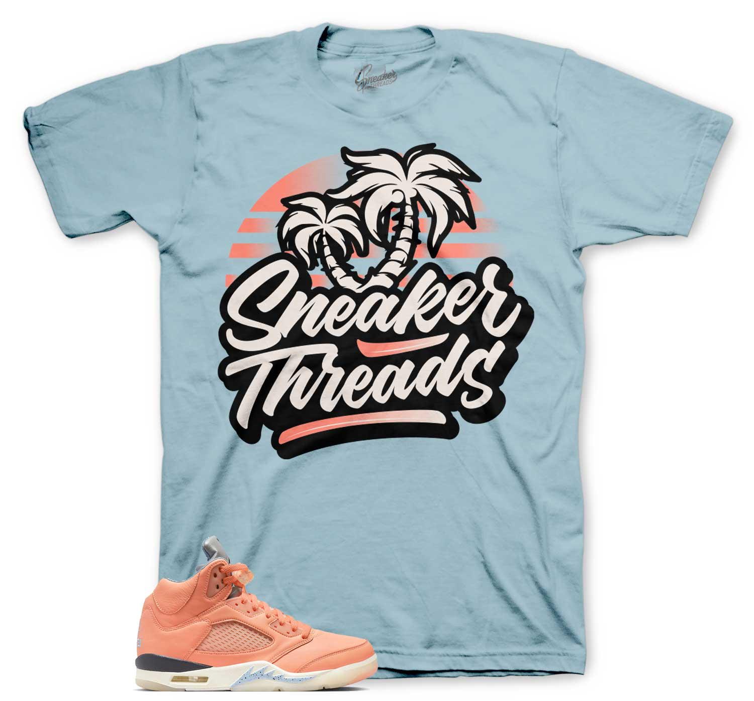 Sneaker Tees To Match Retro 5 Crimson Bliss - ST Palms Shirt