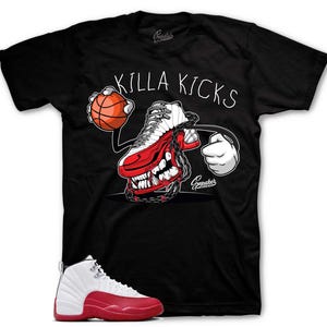 Shirts To Match Retro 12 Cherry AJ12 - Fly Kicks Sneaker Tee