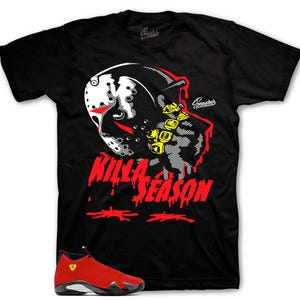 Shirts To Match Retro 14 Challenge Red AJ14 - Killa Season Sneaker Tee
