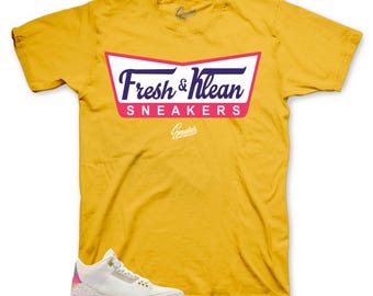 Shirts To Match Retro 3 Sunset Balvin Sneakers - Fresh & Klean Tees