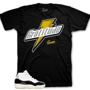 Sneaker Tees To Match Retro 11 Gratitude DMP AJ11 - Bolt Shirt