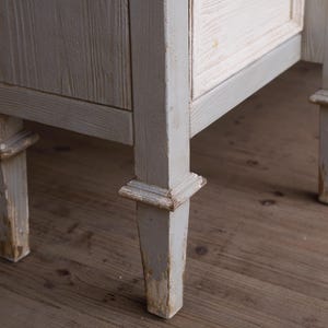 Vintage Sideboard Cabinet – Rustic French Country Buffet with Drawers and Doors, Farmhouse Storage Console image 10