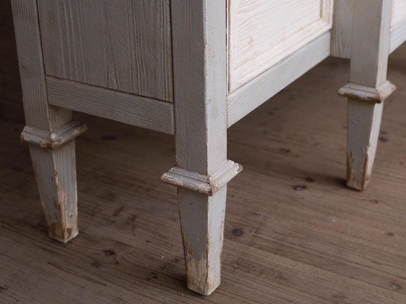 Vintage Sideboard Cabinet – Rustic French Country Buffet with Drawers and Doors, Farmhouse Storage Console image 10