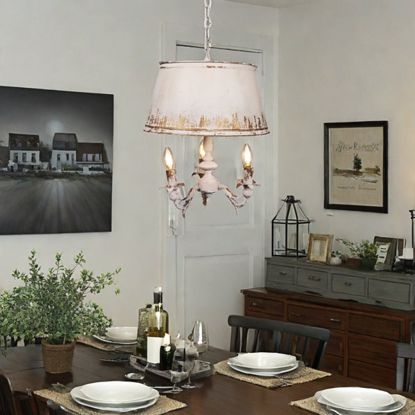 Shabby Chic Chandelier - Etsy