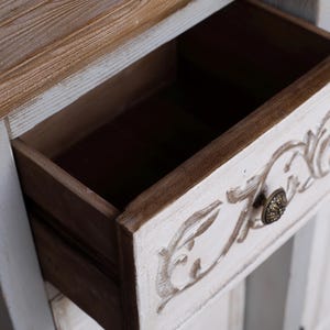 Vintage Sideboard Cabinet – Rustic French Country Buffet with Drawers and Doors, Farmhouse Storage Console image 7