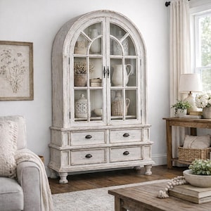 Glass Door Book Cabinets Vintage - Etsy