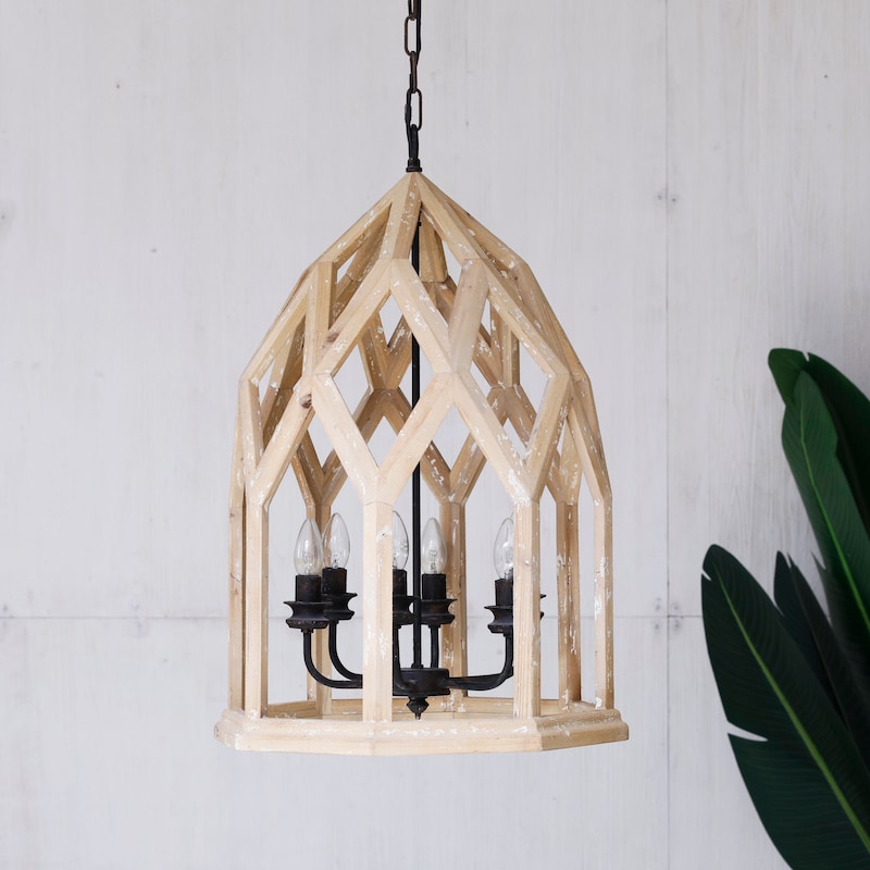 Image showcasing Wooden Chandelier - Etsy