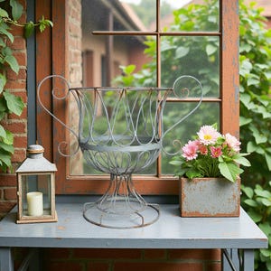 Vintage Wire Urn Planter - Etsy