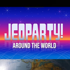 Around the World Jeoparty Game - Fun Geography Review for Classrooms and Homeschooling, Digital Game using Powerpoint or Google Slides