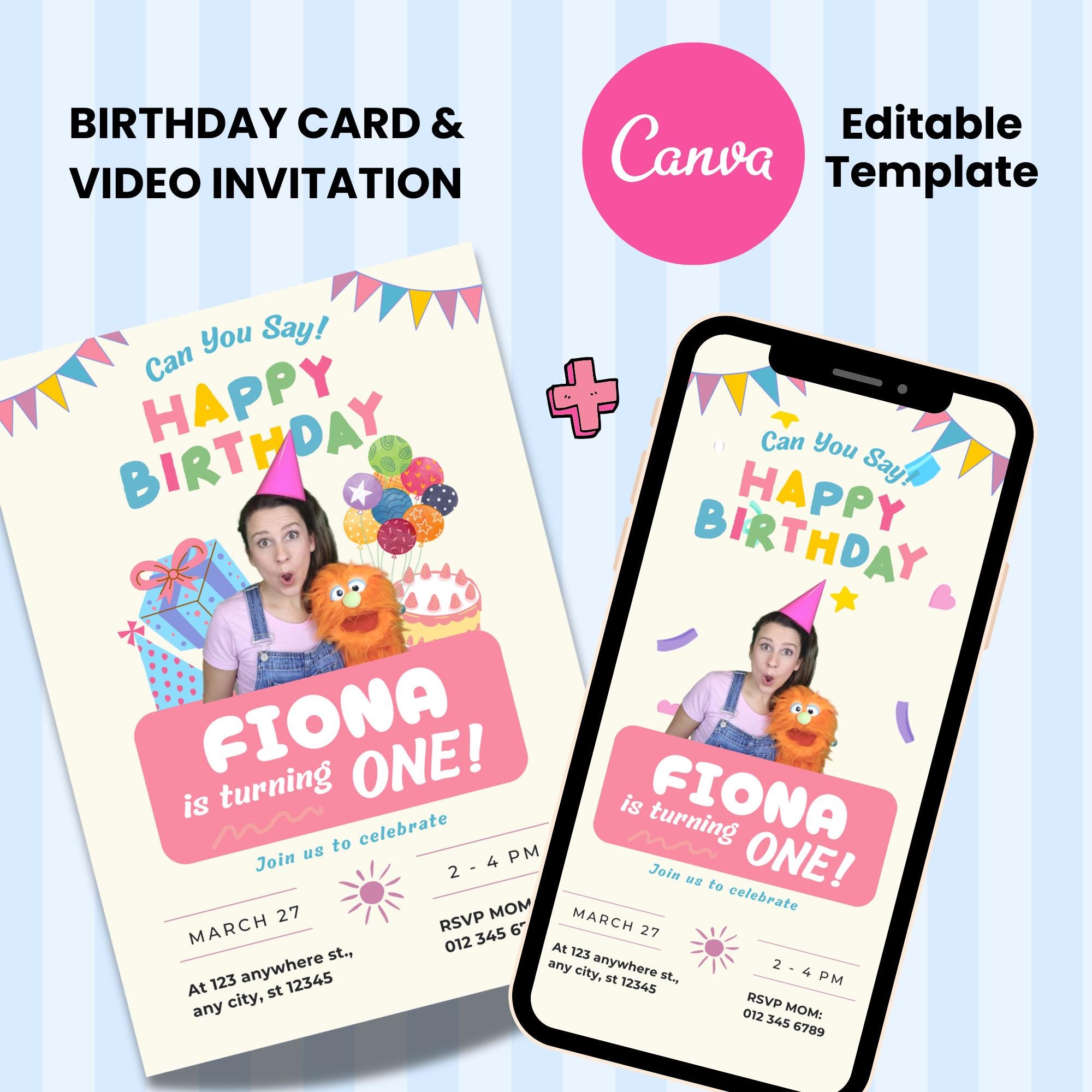 Ms. Rachel Invitation Template, Ms. Rachel Invitation, Birthday ...