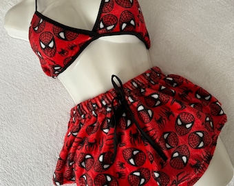 Kurzer Kitty/Spiderman/Batman/Spiderkitty/Cinna-Pyjama